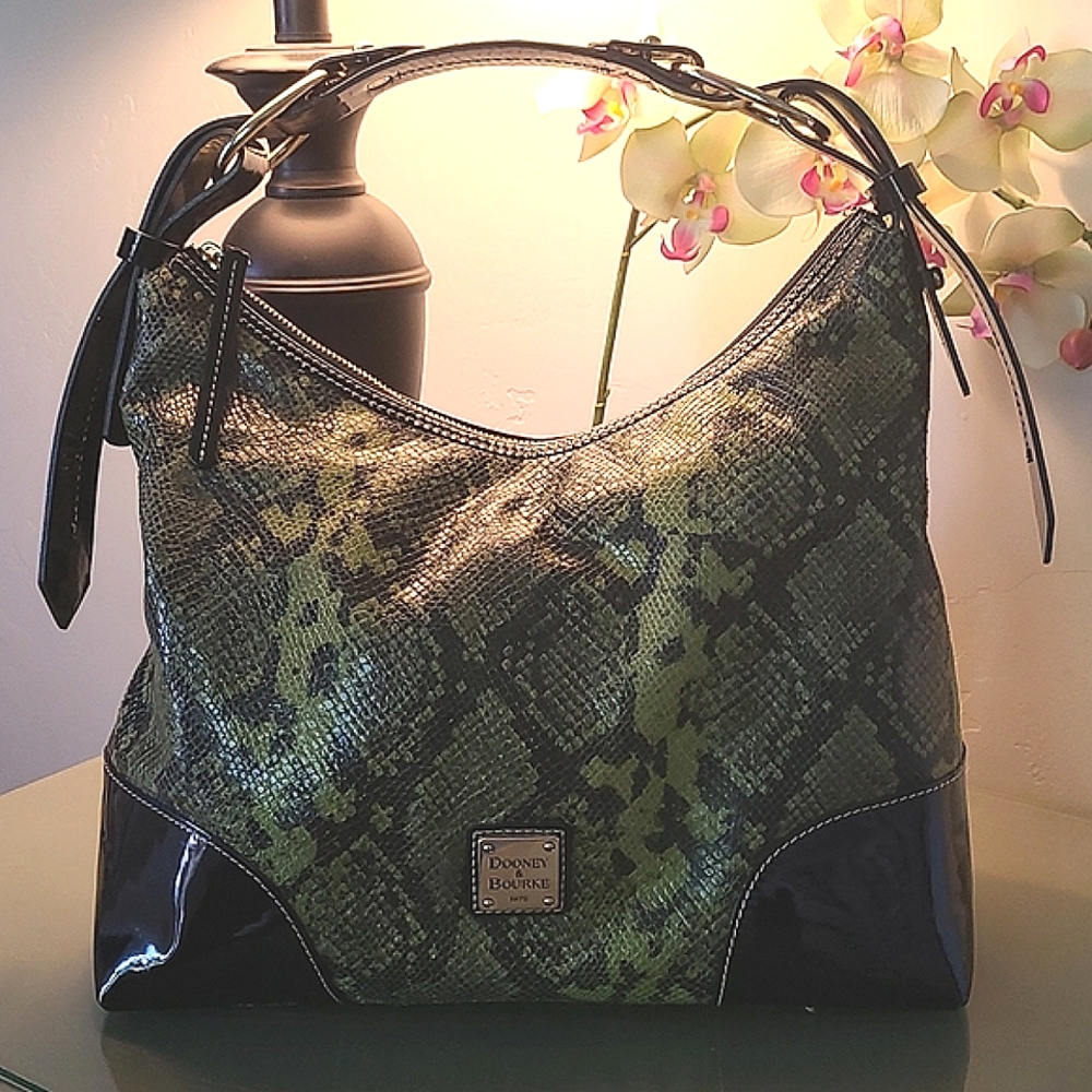 Dooney & Bourke Nikki Python Hobo